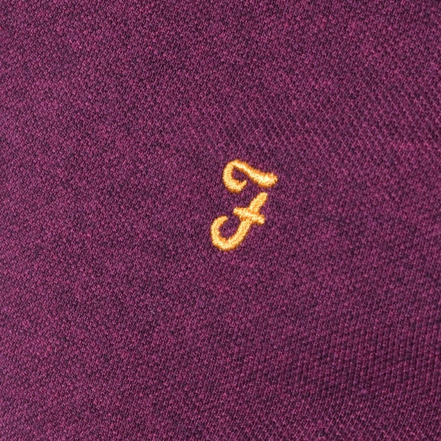 Alternative Image for ProductFarah Vintage Short Sleeve Polo T Shirt Purple3